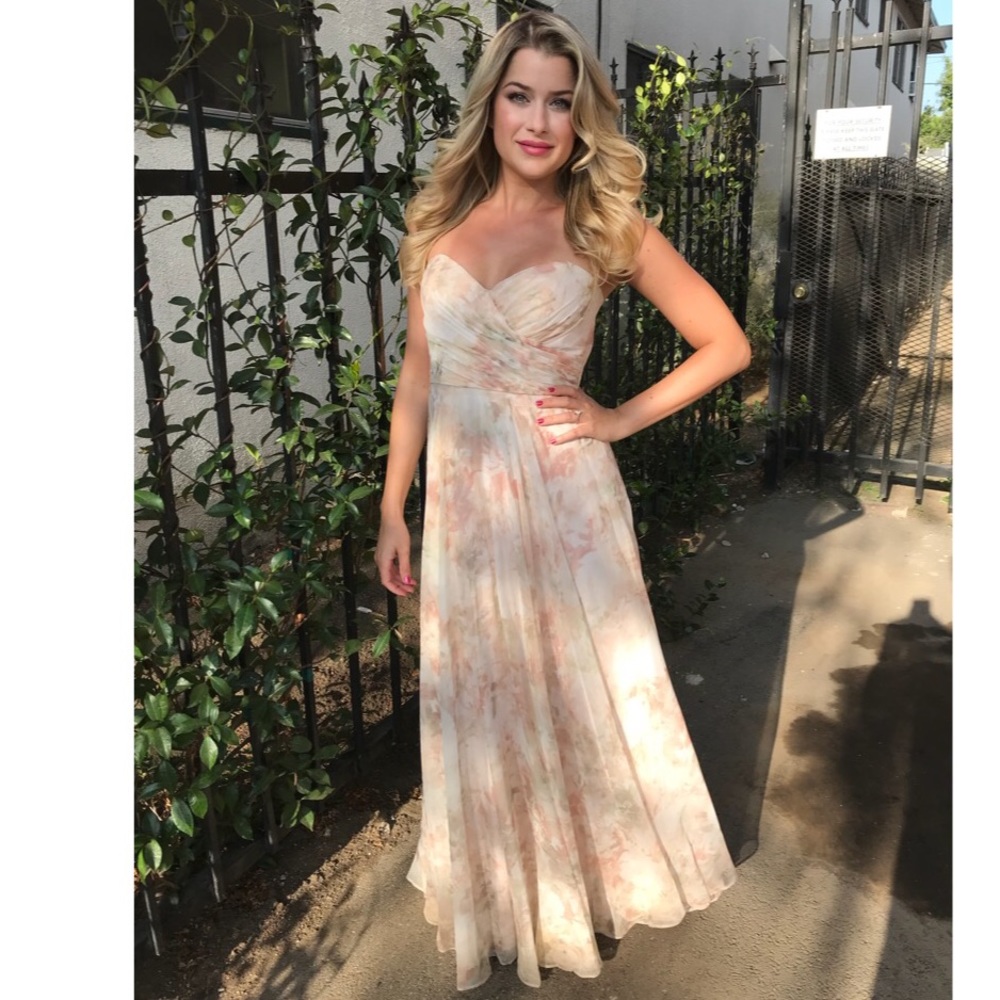 Jenny Yoo Adeline dress in Watercolor blush